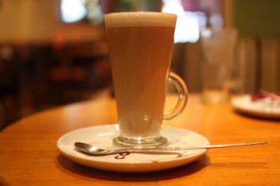 Costa Coffee Vanilla latte Coventry Coffee Shop